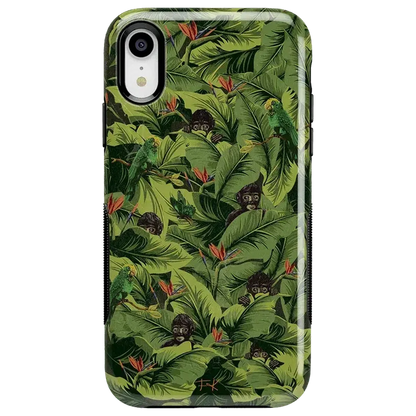 Sneaky Monkeys | Frida Kahlo Jungle Floral Case iPhone Case get.casely Bold iPhone XR