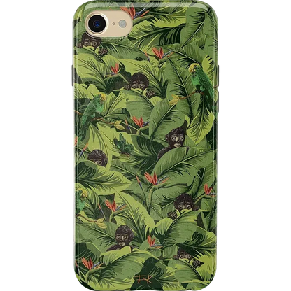 Sneaky Monkeys | Frida Kahlo Jungle Floral Case iPhone Case get.casely Classic iPhone SE (2020 & 2022)
