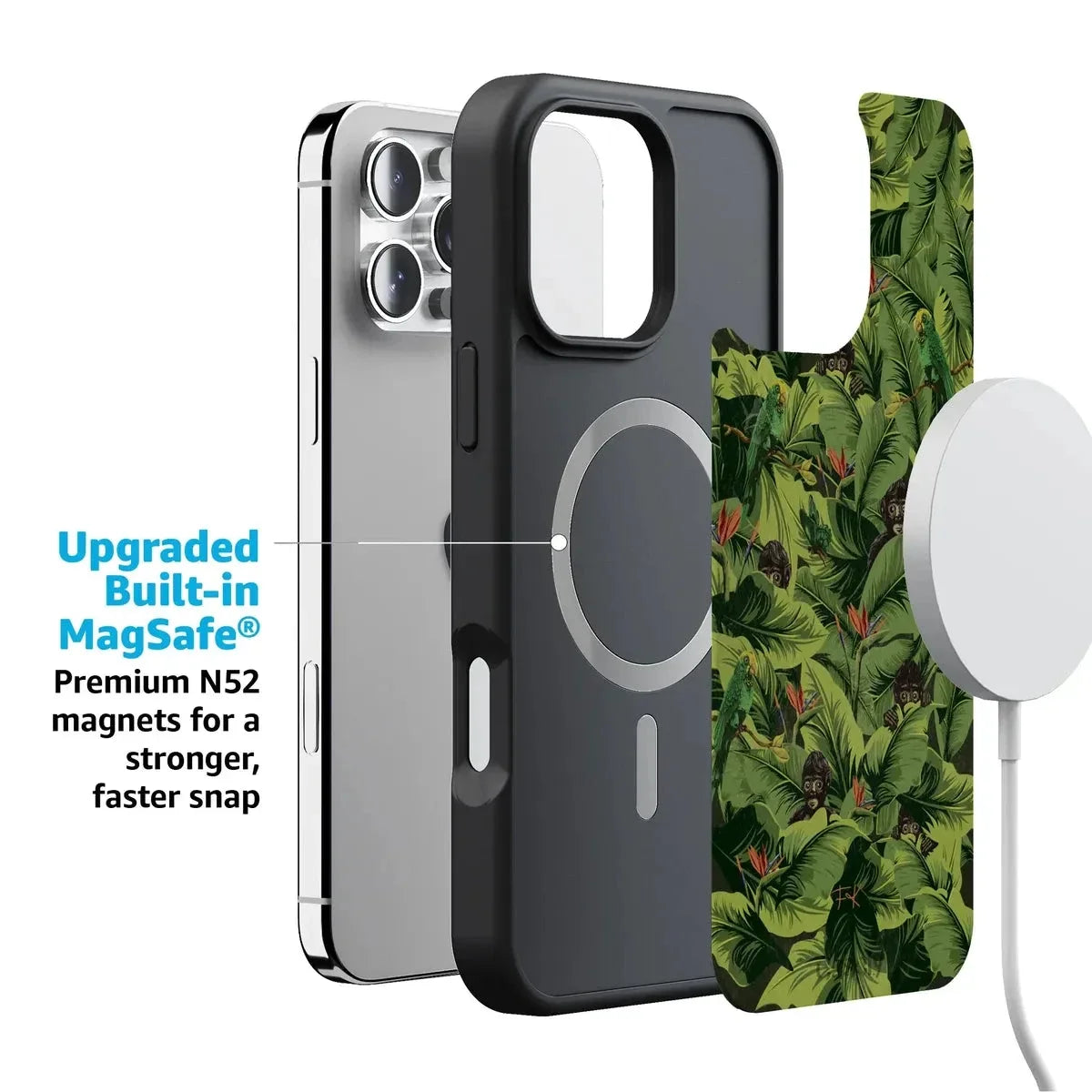 Sneaky Monkeys | Frida Kahlo Jungle Floral Case iPhone Case get.casely