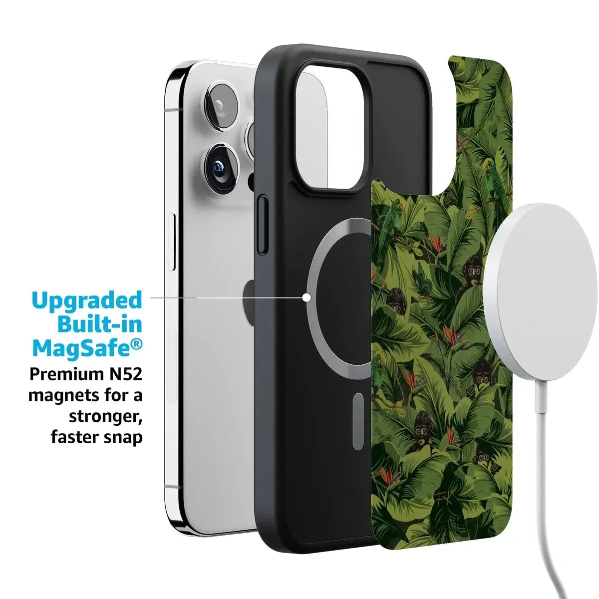 Sneaky Monkeys | Frida Kahlo Jungle Floral Case iPhone Case get.casely