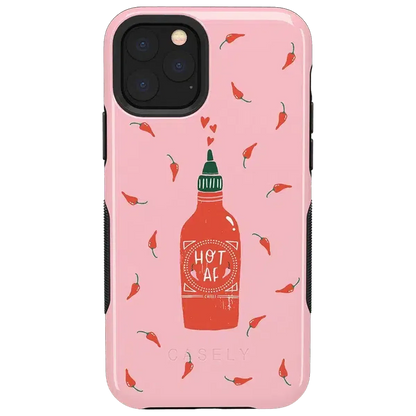 Spicy AF | Pink Chili Hot Sauce Case iPhone Case get.casely Bold iPhone 11 Pro