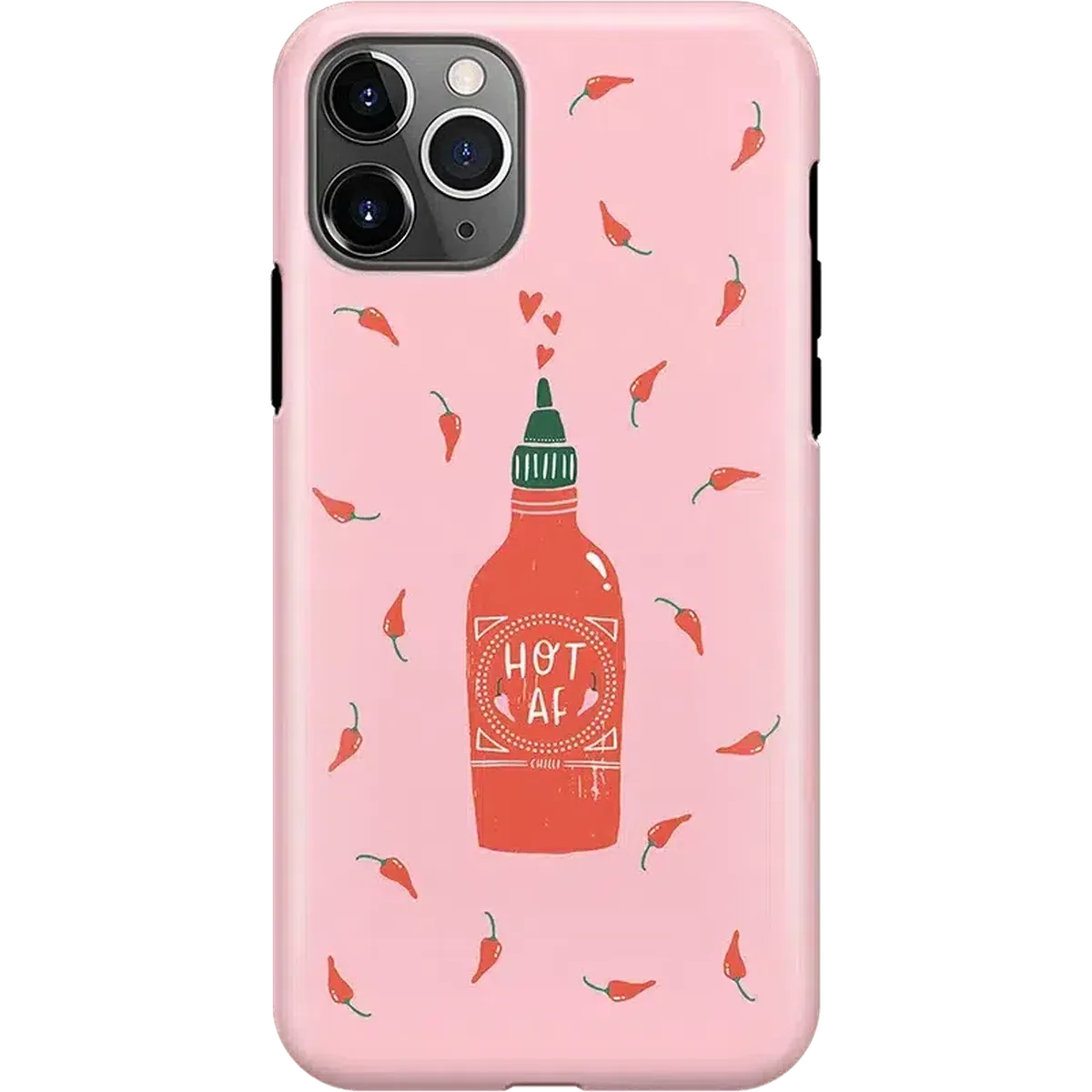 Spicy AF | Pink Chili Hot Sauce Case iPhone Case get.casely Classic iPhone 11 Pro
