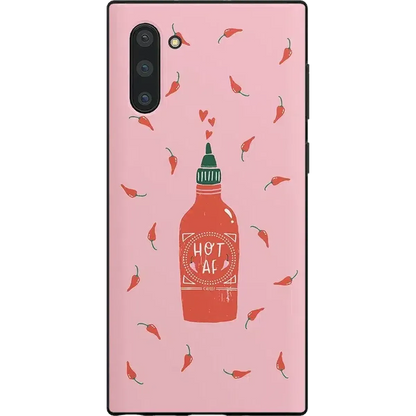 Spicy AF | Pink Chili Hot Sauce Samsung Case Samsung Case get.casely Classic Galaxy Note 10 Plus
