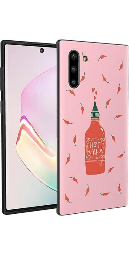 Spicy AF | Pink Chili Hot Sauce Samsung Case Samsung Case get.casely