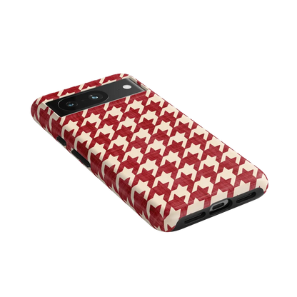 Scarlet Stitch | Red Houndstooth Case