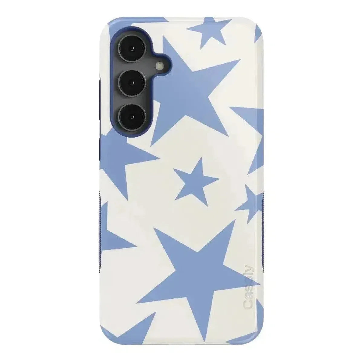 Stars Align | Blue & White Stars Samsung Case Samsung Case get.casely Bold Flex + MagSafe® Galaxy S25 Plus