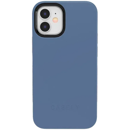 Steel Blue on Nude | Ultra-Protective Bold Case iPhone Case get.casely Bold iPhone 12 Mini