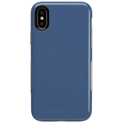 Steel Blue on Nude | Ultra-Protective Bold Case iPhone Case get.casely Bold iPhone XS Max