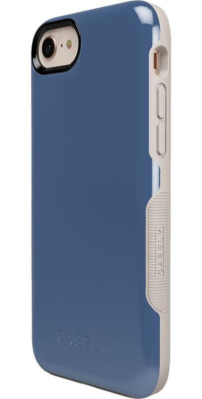 Steel Blue on Nude | Ultra-Protective Bold Case iPhone Case get.casely