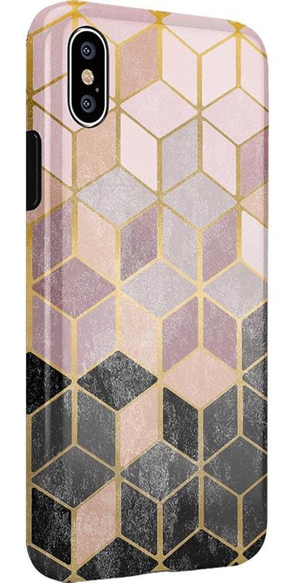 Stepping Up | Geo Rose Gold Marble Case iPhone Case get.casely
