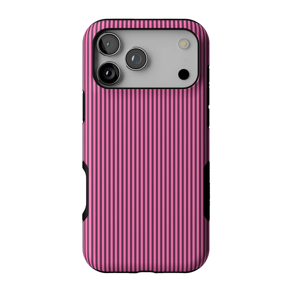 Stripes and the City | Pink & Purple Pinstripe Case