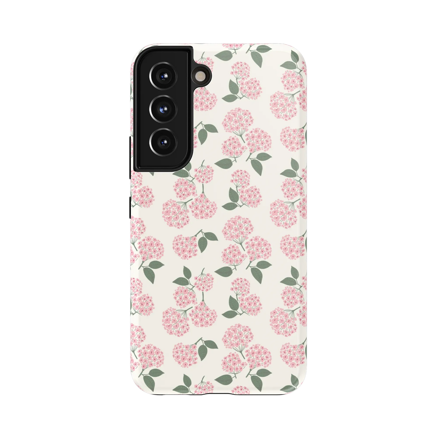 Nantucket Cottage | Pink Hydrangea Case - Galaxy S22
