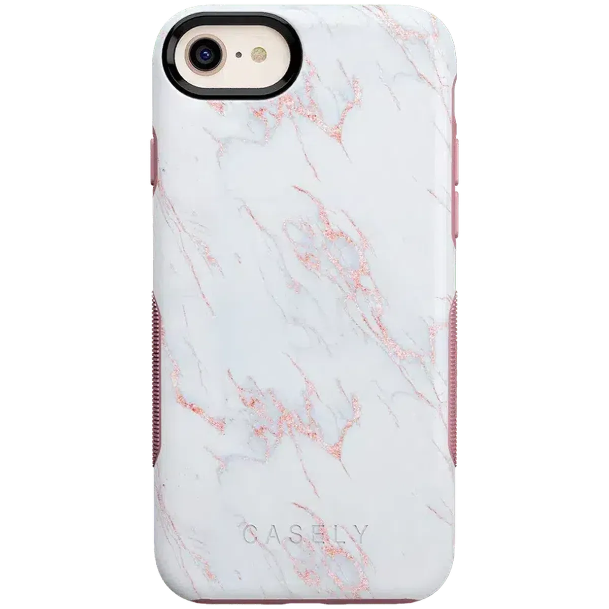 Subtle Blush | White and Pink Marble Case iPhone Case get.casely Bold iPhone 6/7/8