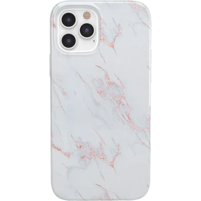 Subtle Blush | White and Pink Marble Case iPhone Case get.casely Classic iPhone 12 Pro