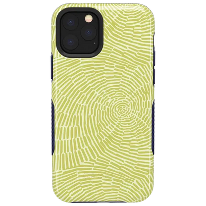 Swirl Away | Tea Green Geometric Case iPhone Case get.casely Bold iPhone 11 Pro Max