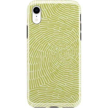 Swirl Away | Tea Green Geometric Case iPhone Case get.casely Classic iPhone XR