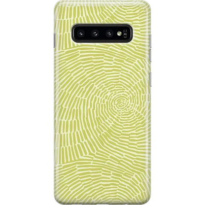 Swirl Away | Tea Green Geometric Samsung Case Samsung Case get.casely Classic Galaxy S10 Plus