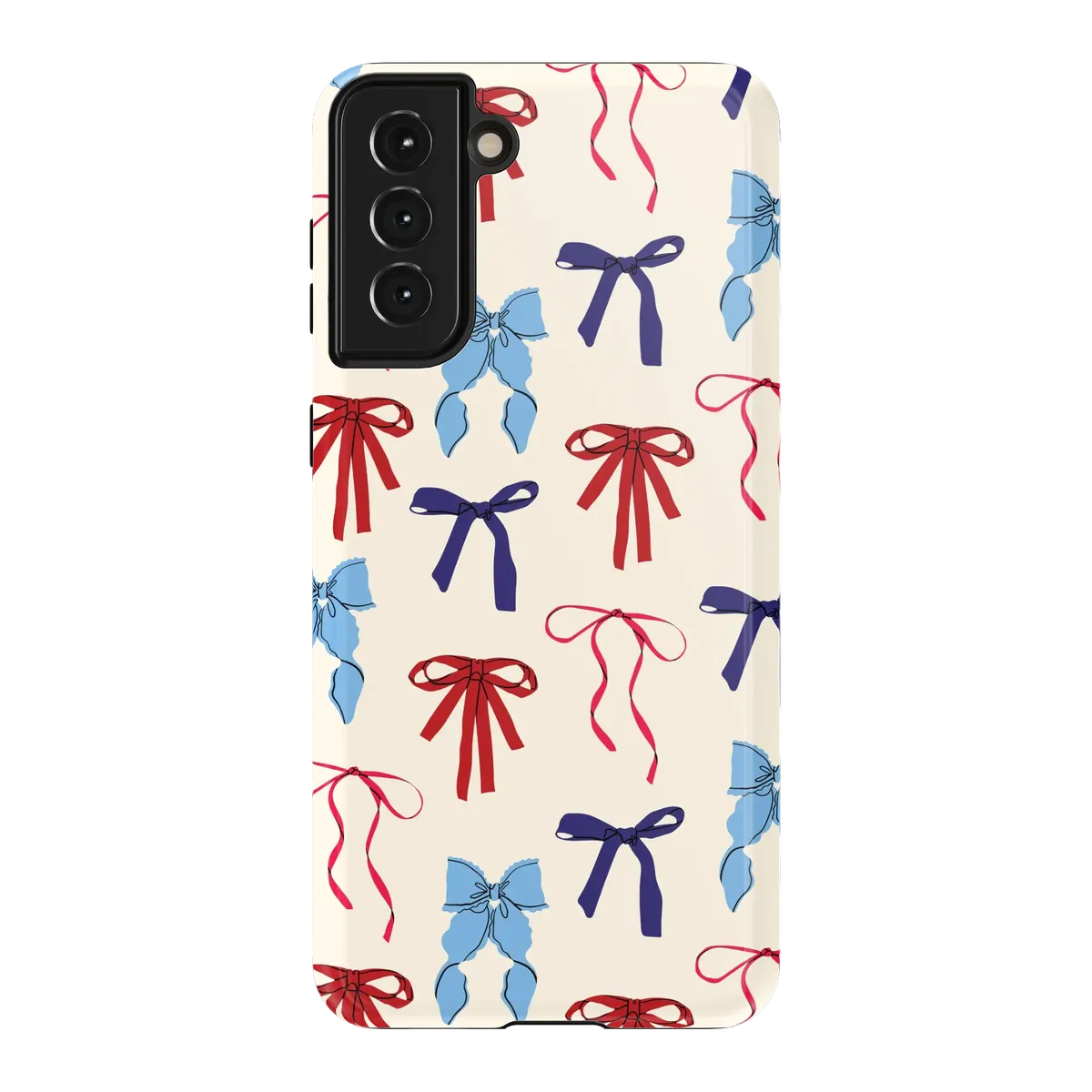 American Girlie | Red White & Blue Bows Case - Galaxy S21 Plus