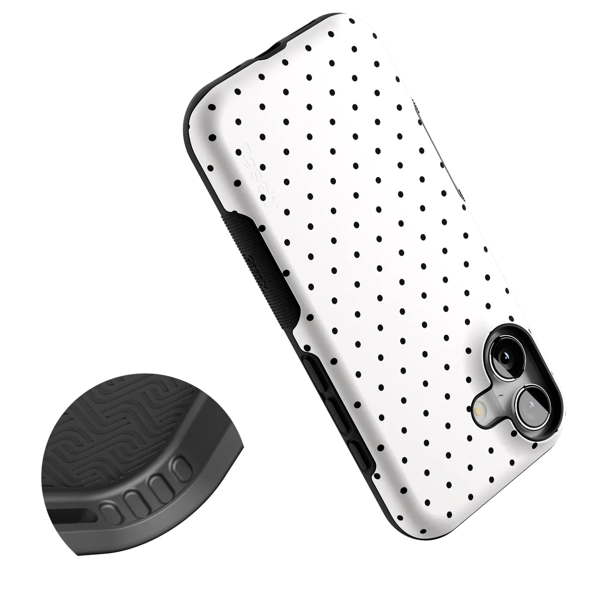On the Dot | Black Polka Dot Case