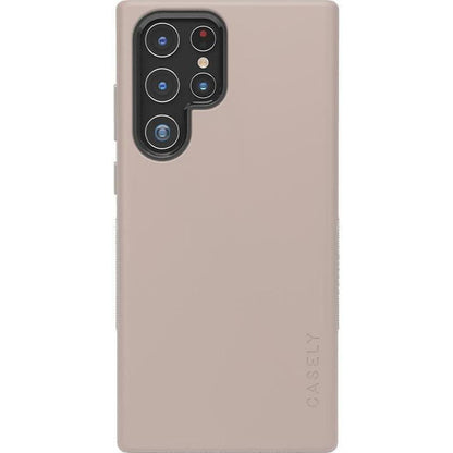 Taupe on Nude Samsung Case get.casely Bold Galaxy S22 Ultra