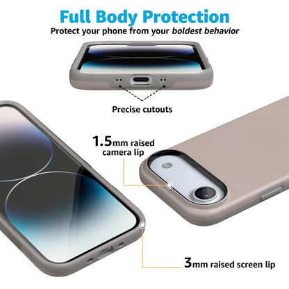 Taupe on Nude | Ultra-Protective Bold Case iPhone Case get.casely