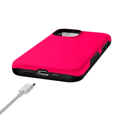 Think Pink | Solid Neon Pink Case iPhone Case get.casely