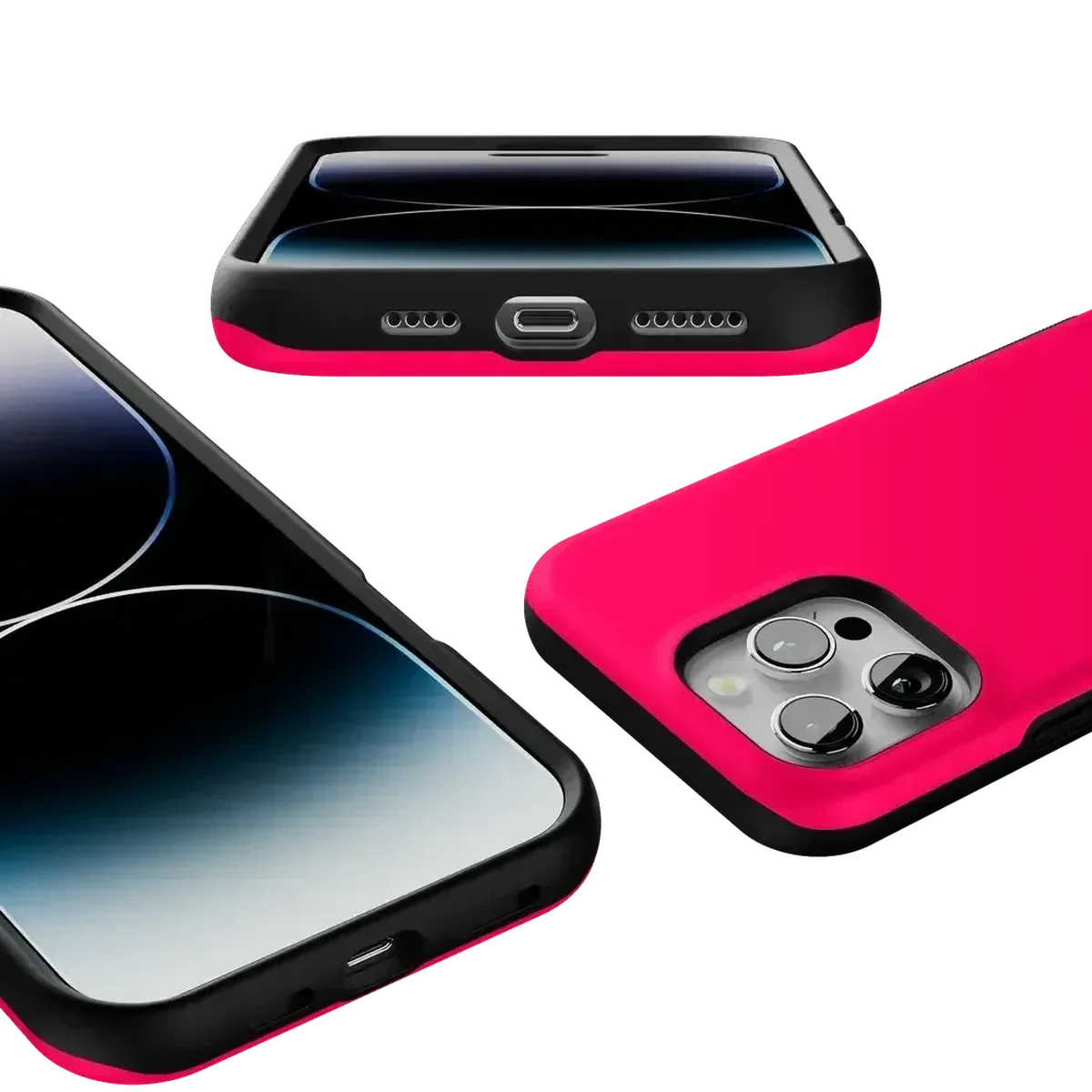 Think Pink | Solid Neon Pink Case iPhone Case get.casely