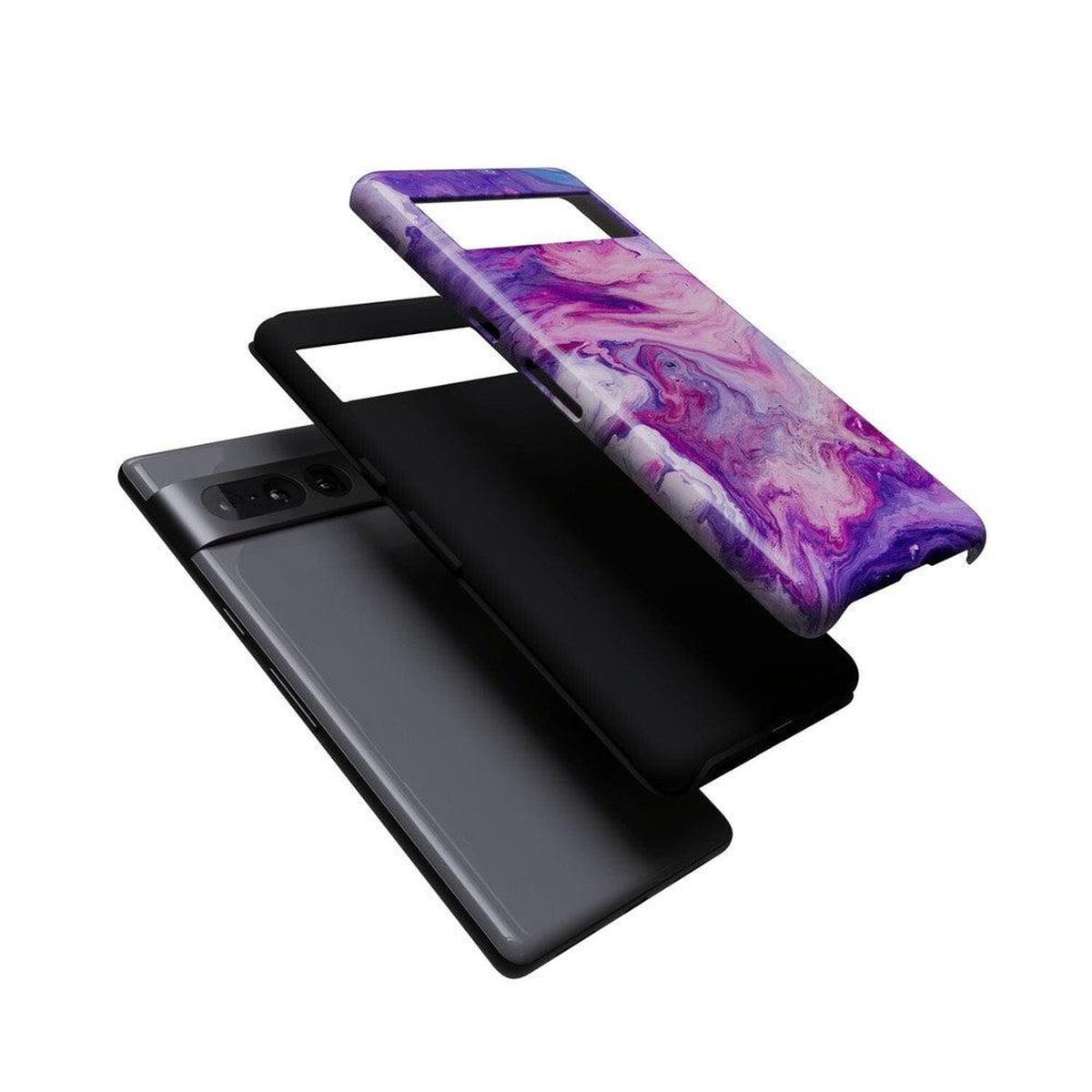 Tie Dying Over You | Purple Marble Google Pixel Case Google Pixel Case Casetry