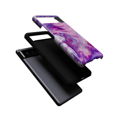 Tie Dying Over You | Purple Marble Google Pixel Case Google Pixel Case Casetry