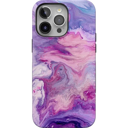 Tie Dying Over You | Purple Marble iPhone Case iPhone Case get.casely Bold + MagSafe® iPhone 15 Pro Max