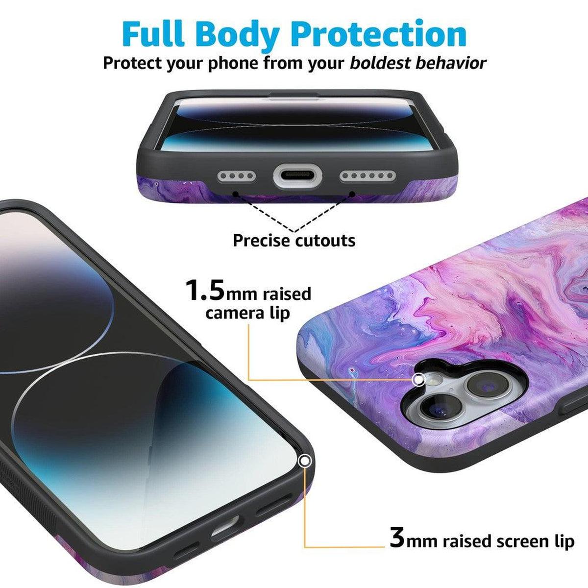 Tie Dying Over You | Purple Marble iPhone Case iPhone Case get.casely