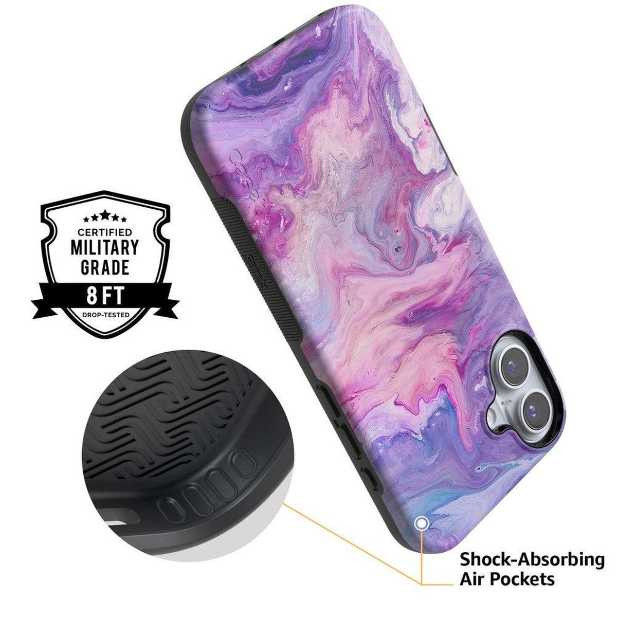Tie Dying Over You | Purple Marble iPhone Case iPhone Case get.casely