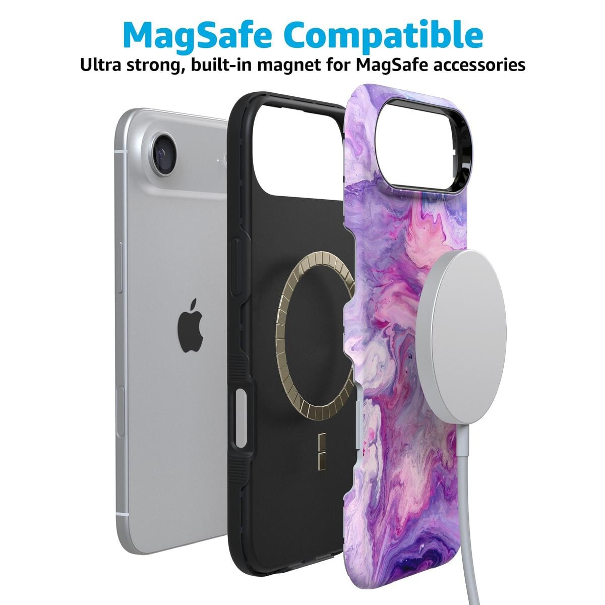 Tie Dying Over You | Purple Marble iPhone Case iPhone Case get.casely