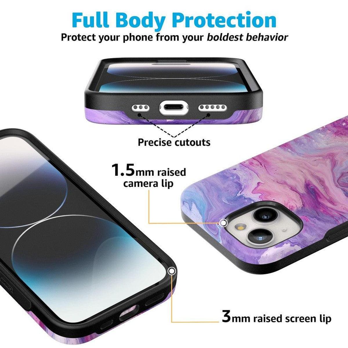 Tie Dying Over You | Purple Marble iPhone Case iPhone Case get.casely