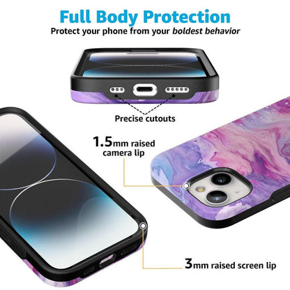 Tie Dying Over You | Purple Marble iPhone Case iPhone Case get.casely