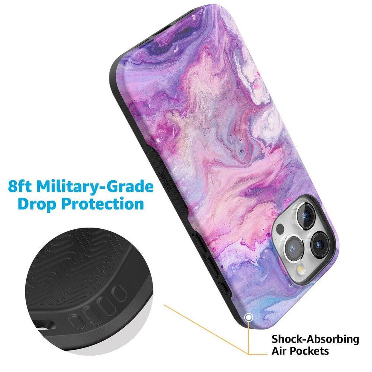 Tie Dying Over You | Purple Marble iPhone Case iPhone Case get.casely