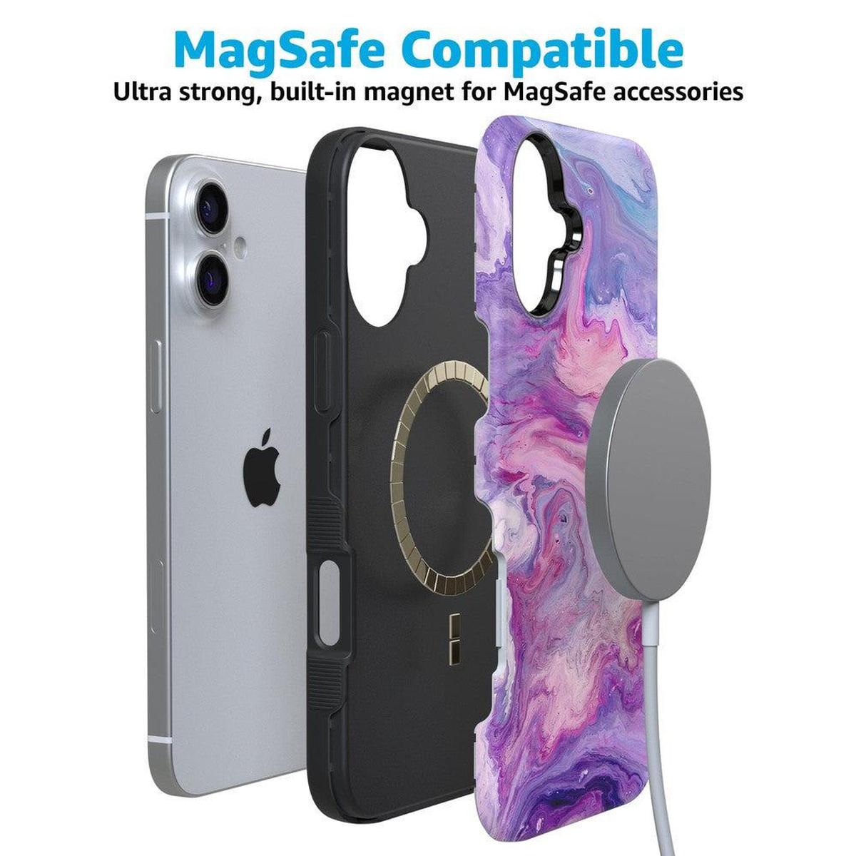 Tie Dying Over You | Purple Marble iPhone Case iPhone Case get.casely