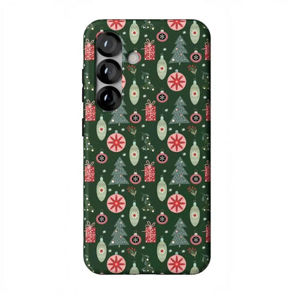 Tinsel Town | Christmas Ornament Case Phone Case Casetry Essential + MagSafe® Galaxy S25