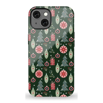 Tinsel Town | Christmas Ornament Case Phone Case Casetry Essential + MagSafe® iPhone 13