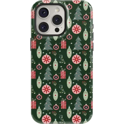 Tinsel Town | Christmas Ornament Case Phone Case Casetry Essential + MagSafe® iPhone 15 Pro Max