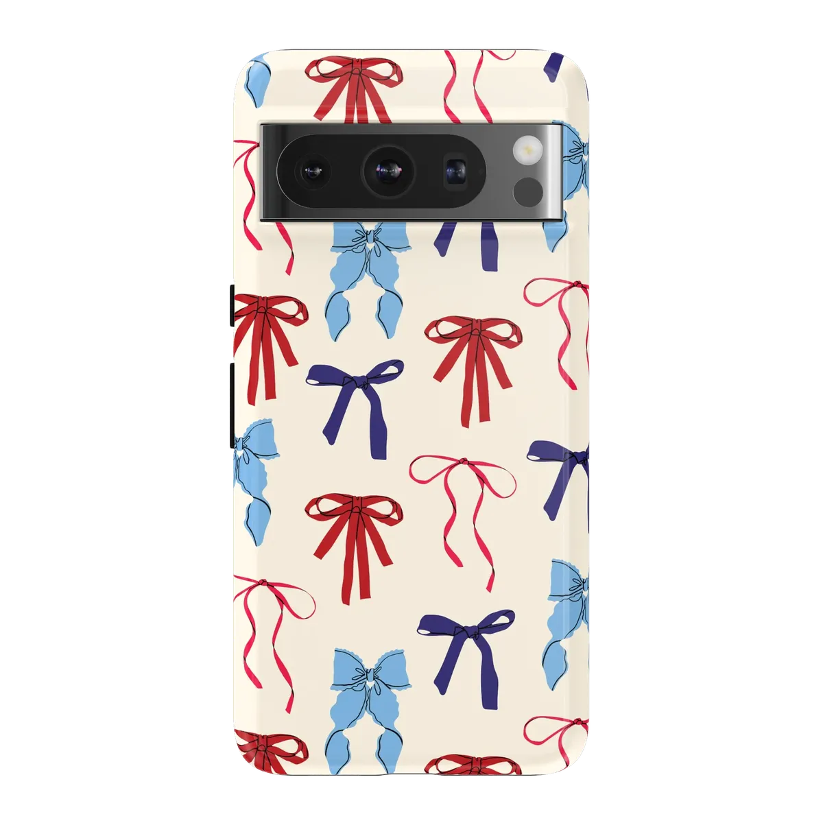 American Girlie | Red White & Blue Bows Case - Google Pixel 8 Pro