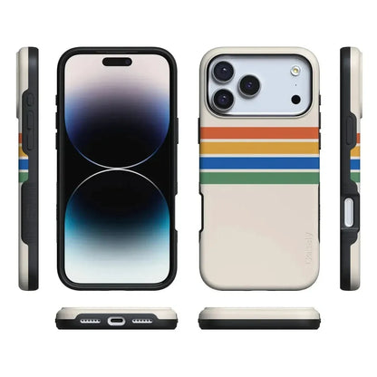 Totally Groovy | Rainbow Stripes Color Block Case iPhone Case get.casely