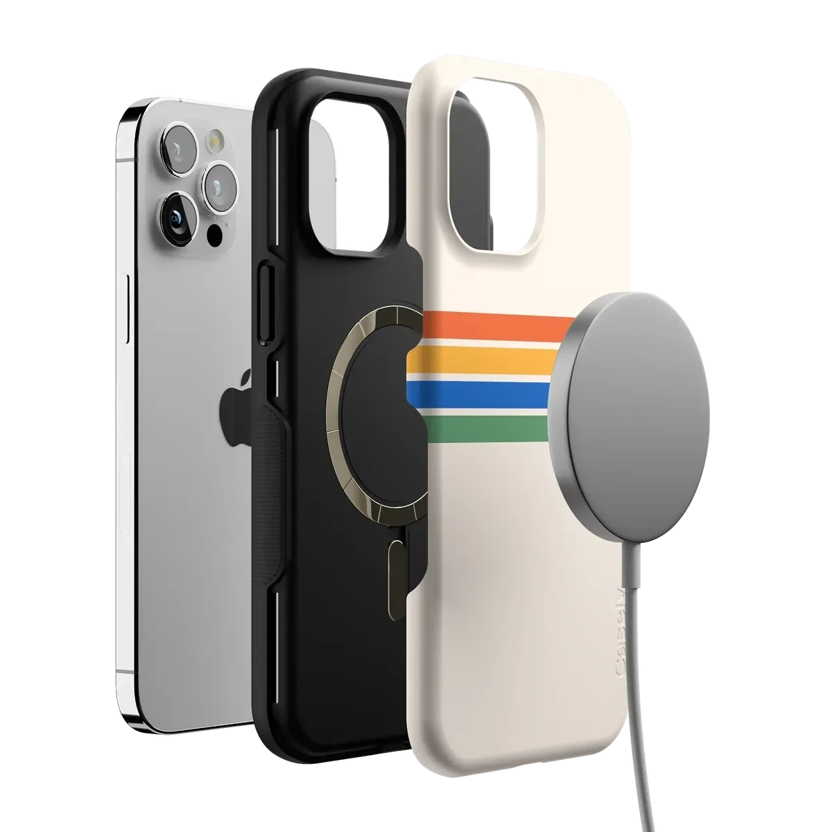 Totally Groovy | Rainbow Stripes Color Block Case iPhone Case get.casely
