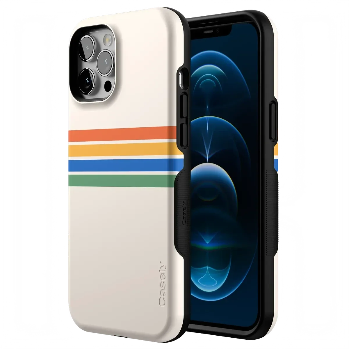 Totally Groovy | Rainbow Stripes Color Block Case iPhone Case get.casely