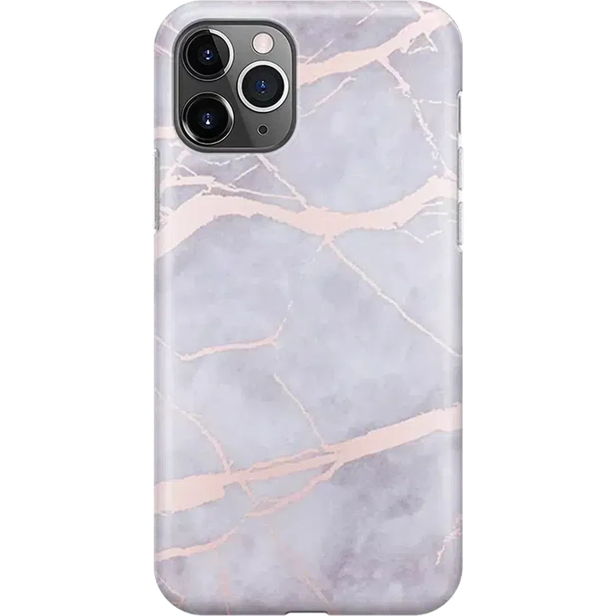 Touch of Lavender | Lavender Gray & Rose Gold Marble Case iPhone Case get.casely Classic iPhone 11 Pro