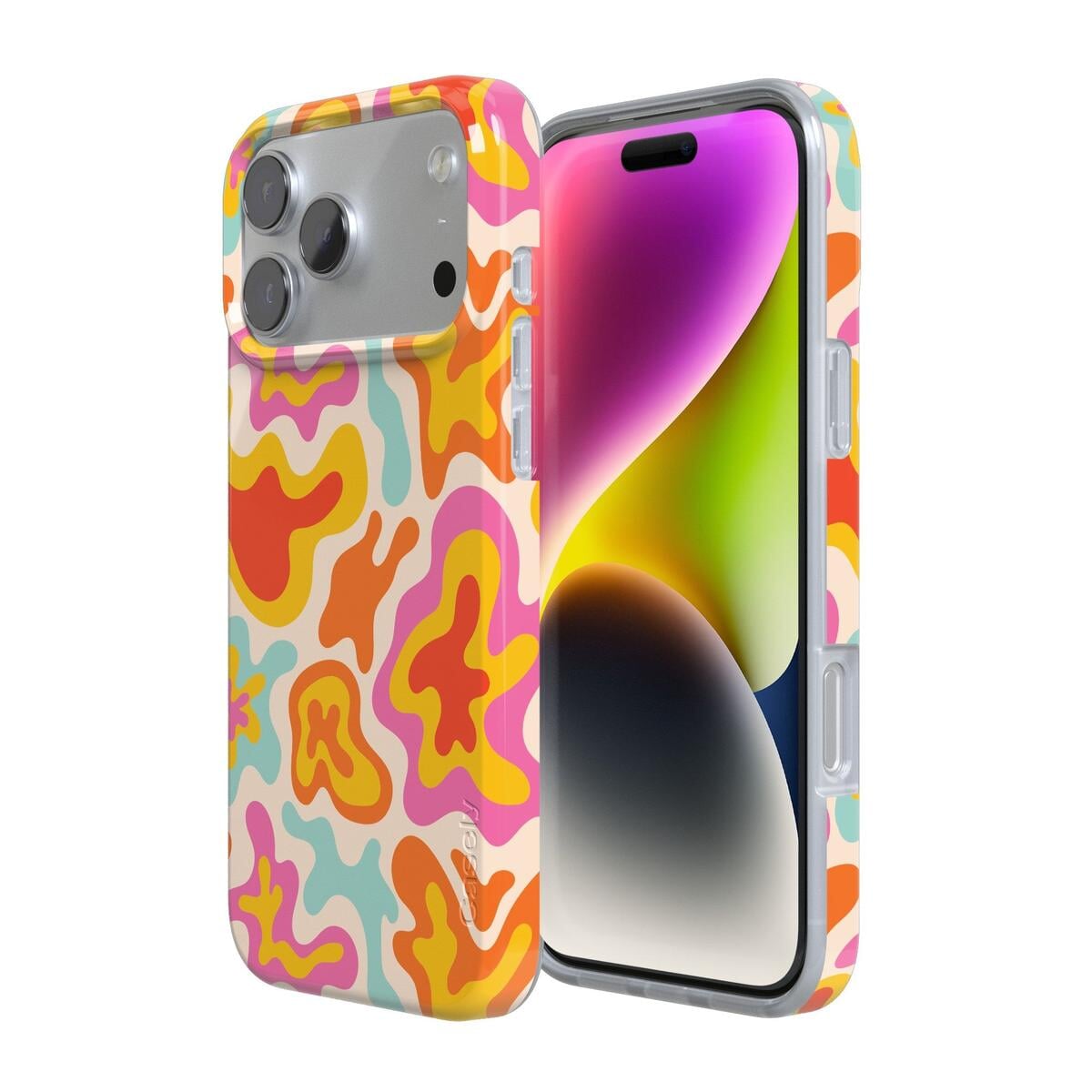 Tropical Color Splash | Abstract Retro Case iPhone Case get.casely