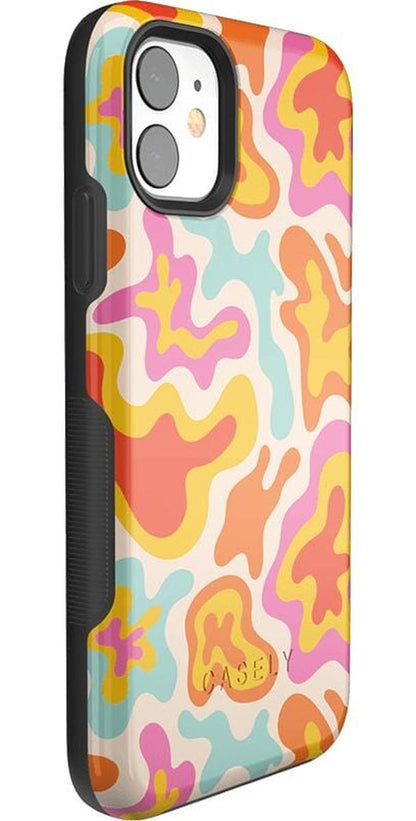 Tropical Color Splash | Abstract Retro Case iPhone Case get.casely