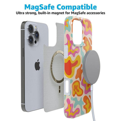 Tropical Color Splash | Abstract Retro Case iPhone Case get.casely