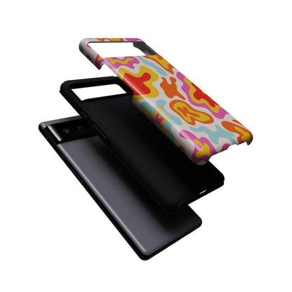 Tropical Color Splash | Abstract Retro Google Pixel Case Google Pixel Case Casetry