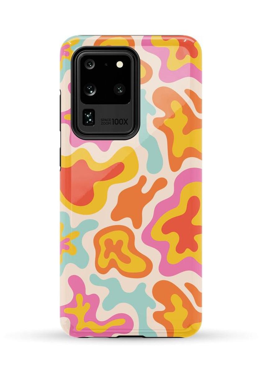 Tropical Color Splash | Abstract Retro Samsung Case Samsung Case Casetry Galaxy S20 Ultra